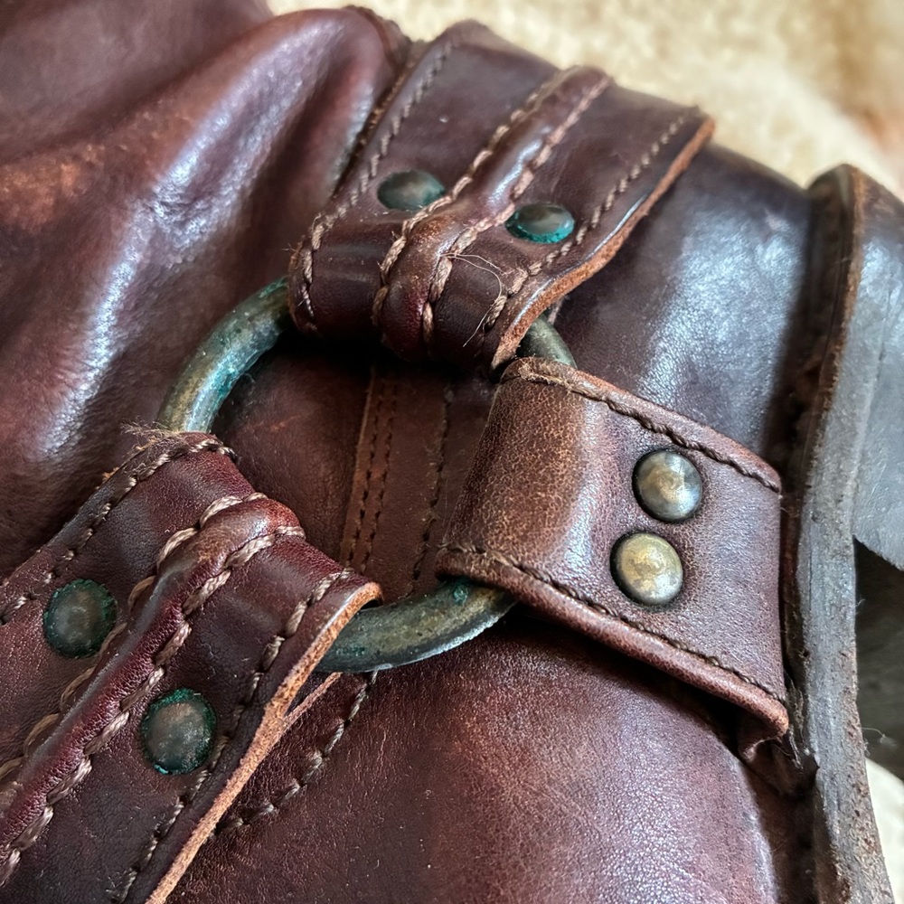 Frye Carmen Harness Short Motorcycle Boots - Picture 3 of 7